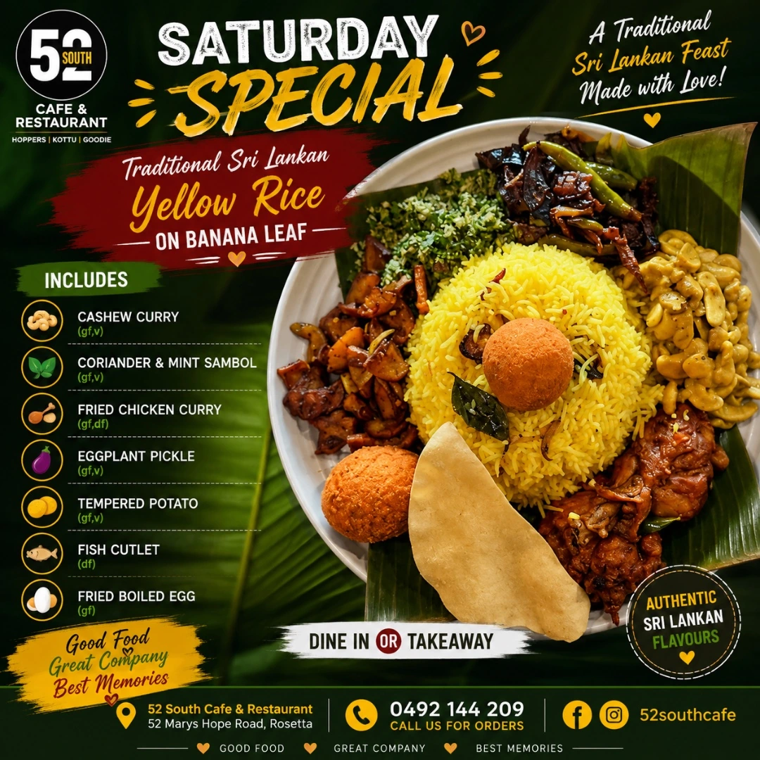 Saturday special at 52 South